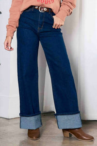 Vibrant M.I.U High-rise Essential Wide Leg Jeans in blue - women's pants