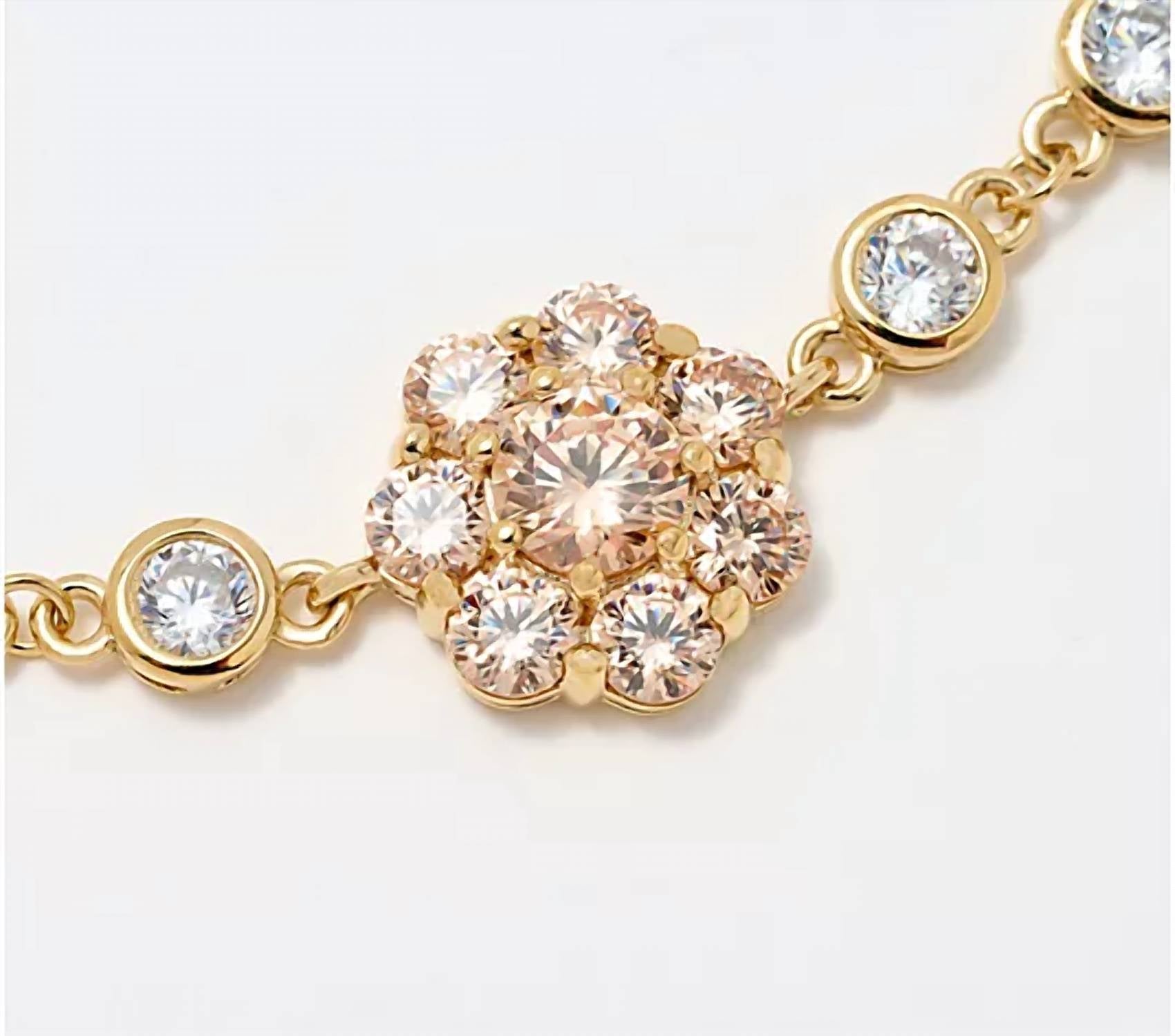 Diamonique X Lulu Frost - Pink Champagne Bracelet