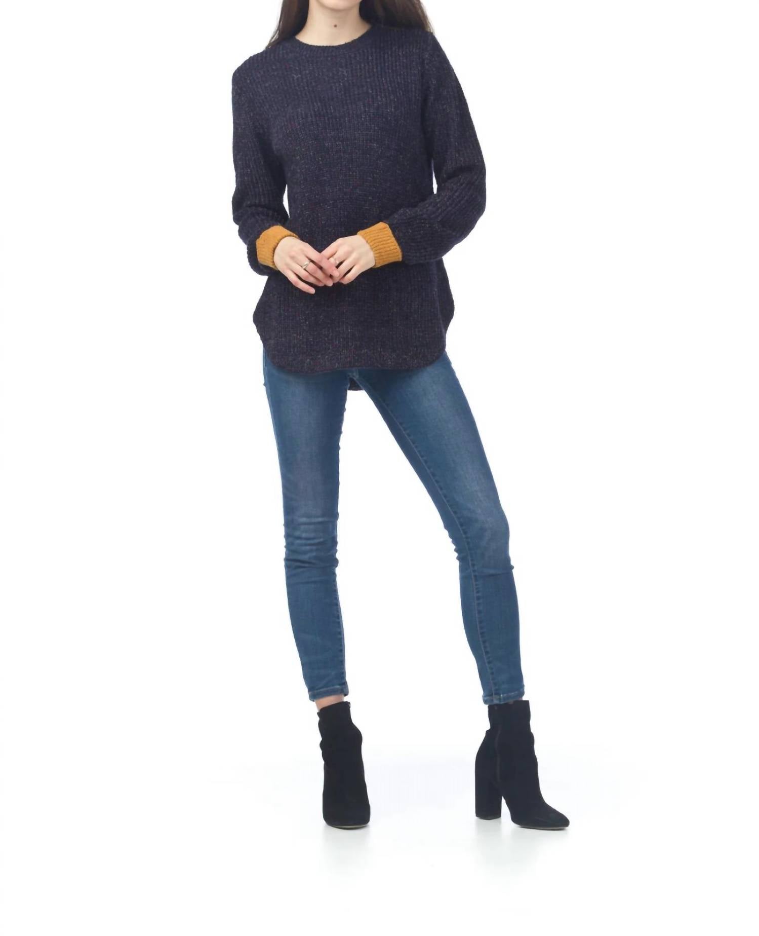 Papillon - Knit Sweater With Contrast Cuff