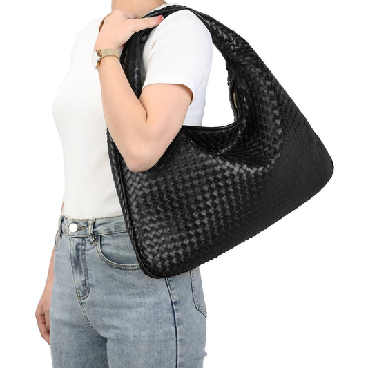Urban Expressions - Large Woven Hobo Bag