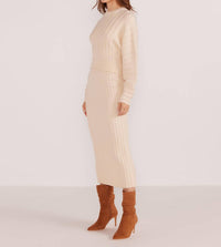 Minkpink - Layla Ribbed Midi Skirt