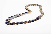Avenue Chic - Women's Pyramid Wood Necklace