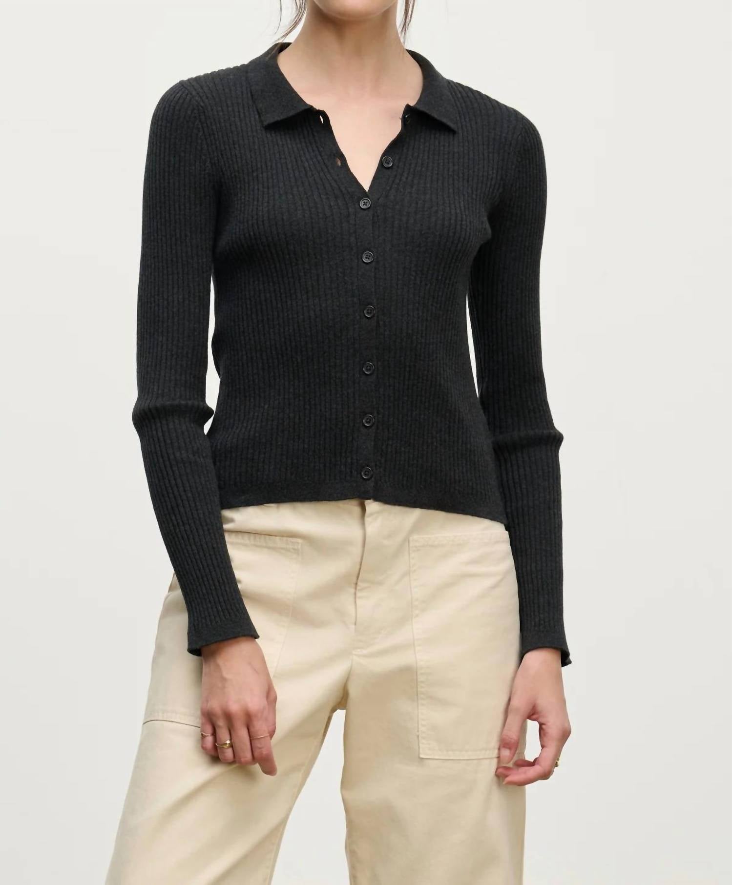 Velvet By Graham & Spencer - Nikki Cotton Cashmere Sweater Top
