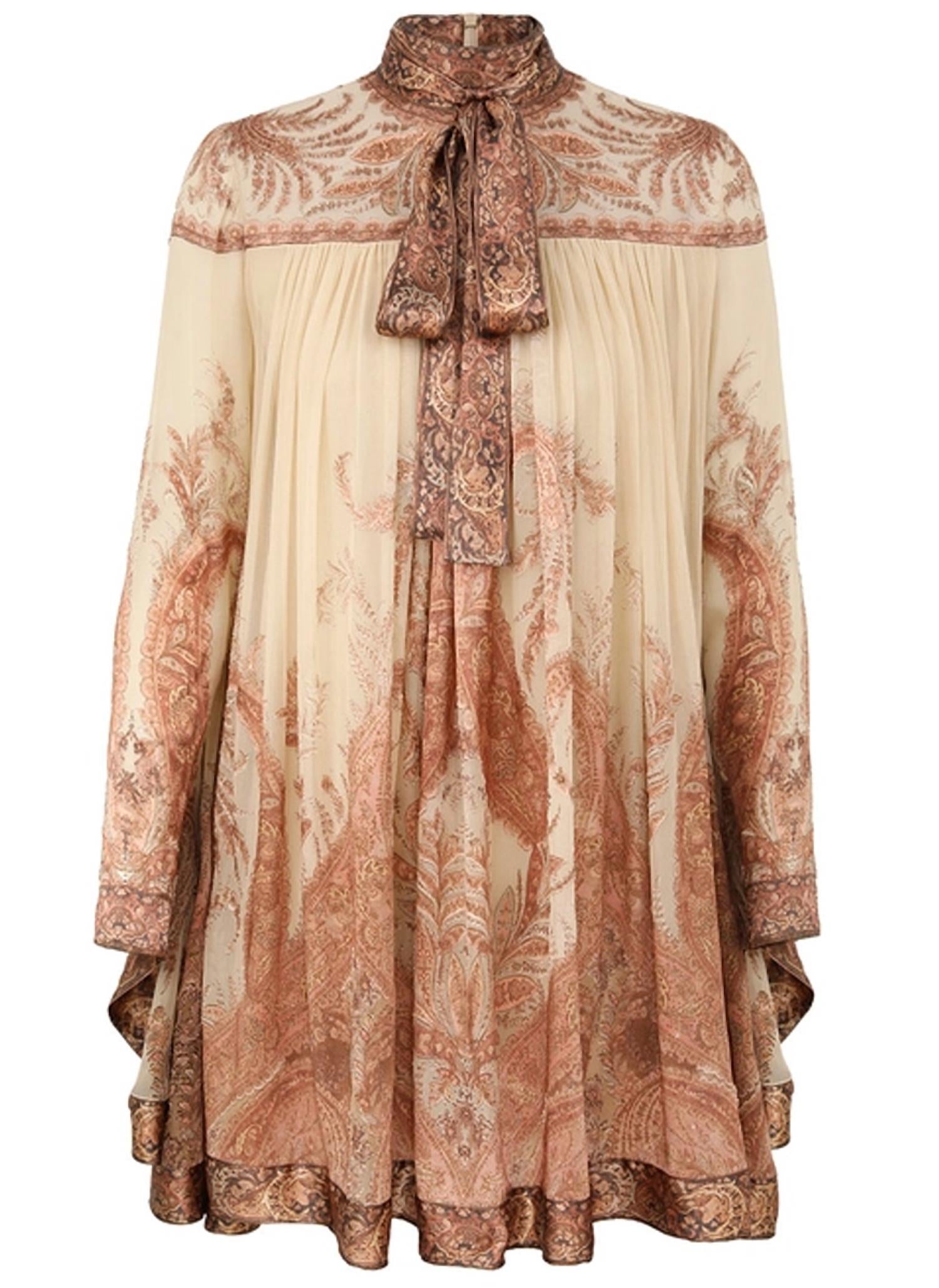 Zimmermann - Hypnotic Batwing Mini Dress
