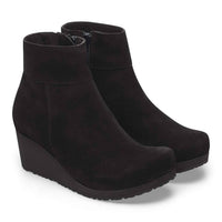 BIRKENSTOCK Women's Ebba Suede Bootie in black - women's shoe - detail view