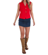 She + Sky - Make The Call Sweater Vest