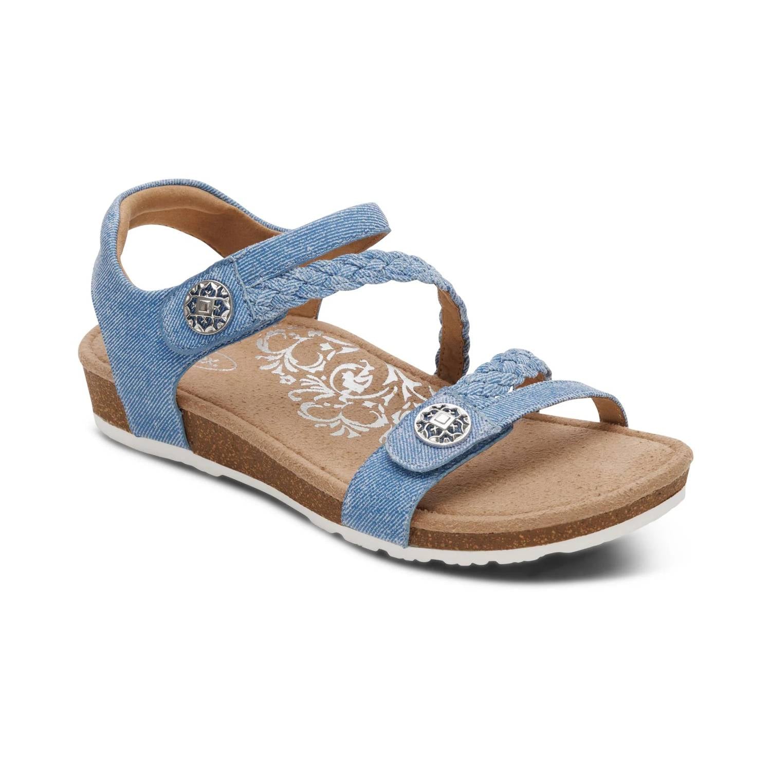Aetrex - Women's Jillian Braided Quarter Strap Sandals