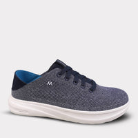 Mykos Men's Wilson Lace-up Travel Sneaker in navy - men's sneaker - detail view