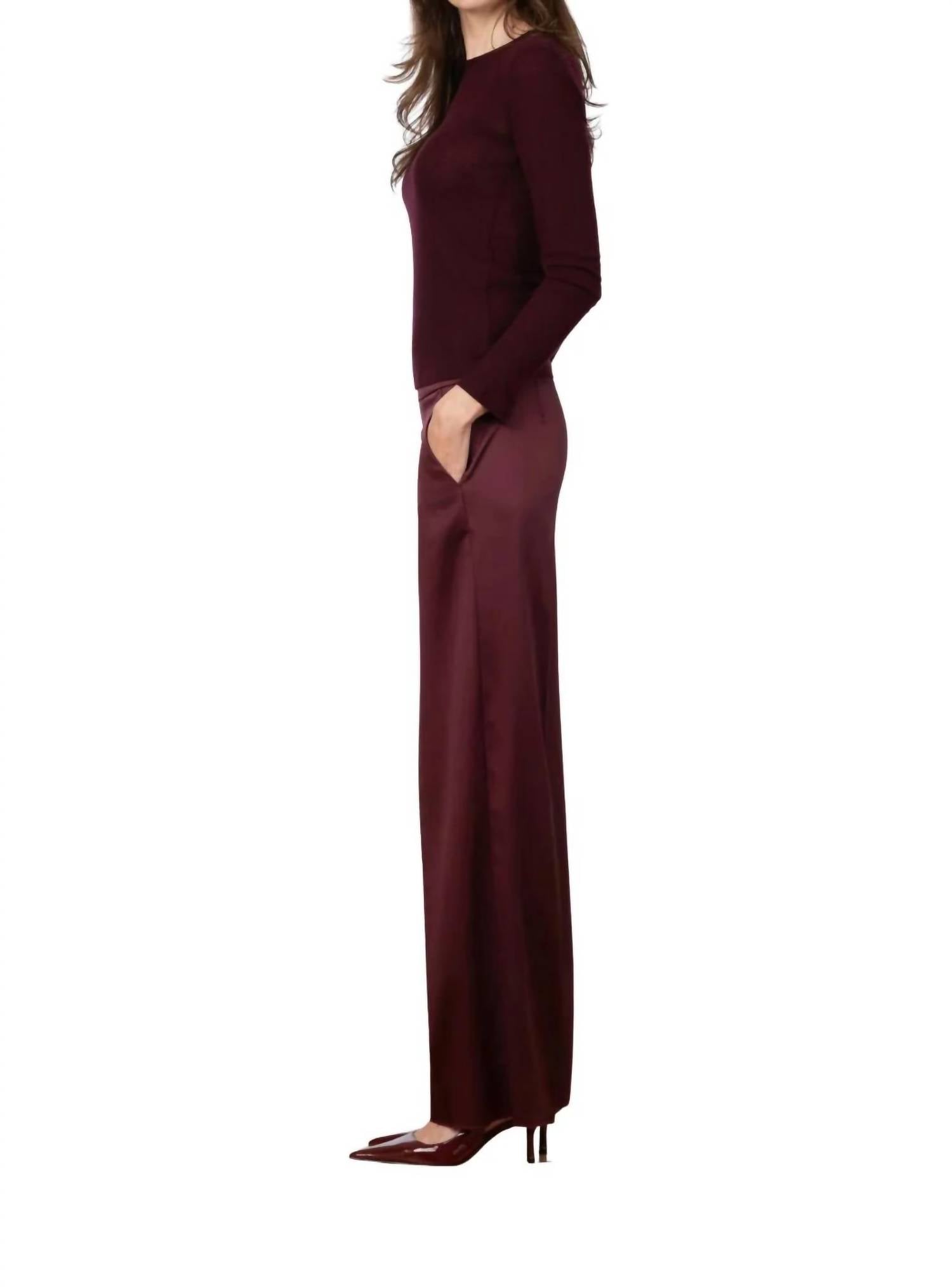 Avenue Montaigne - Carla Satin Pants
