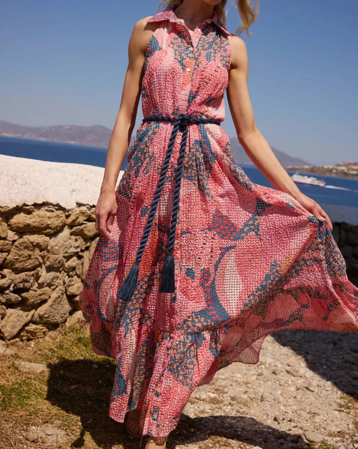 Oliphant - Nautilus Sleeveless Shirt Dress