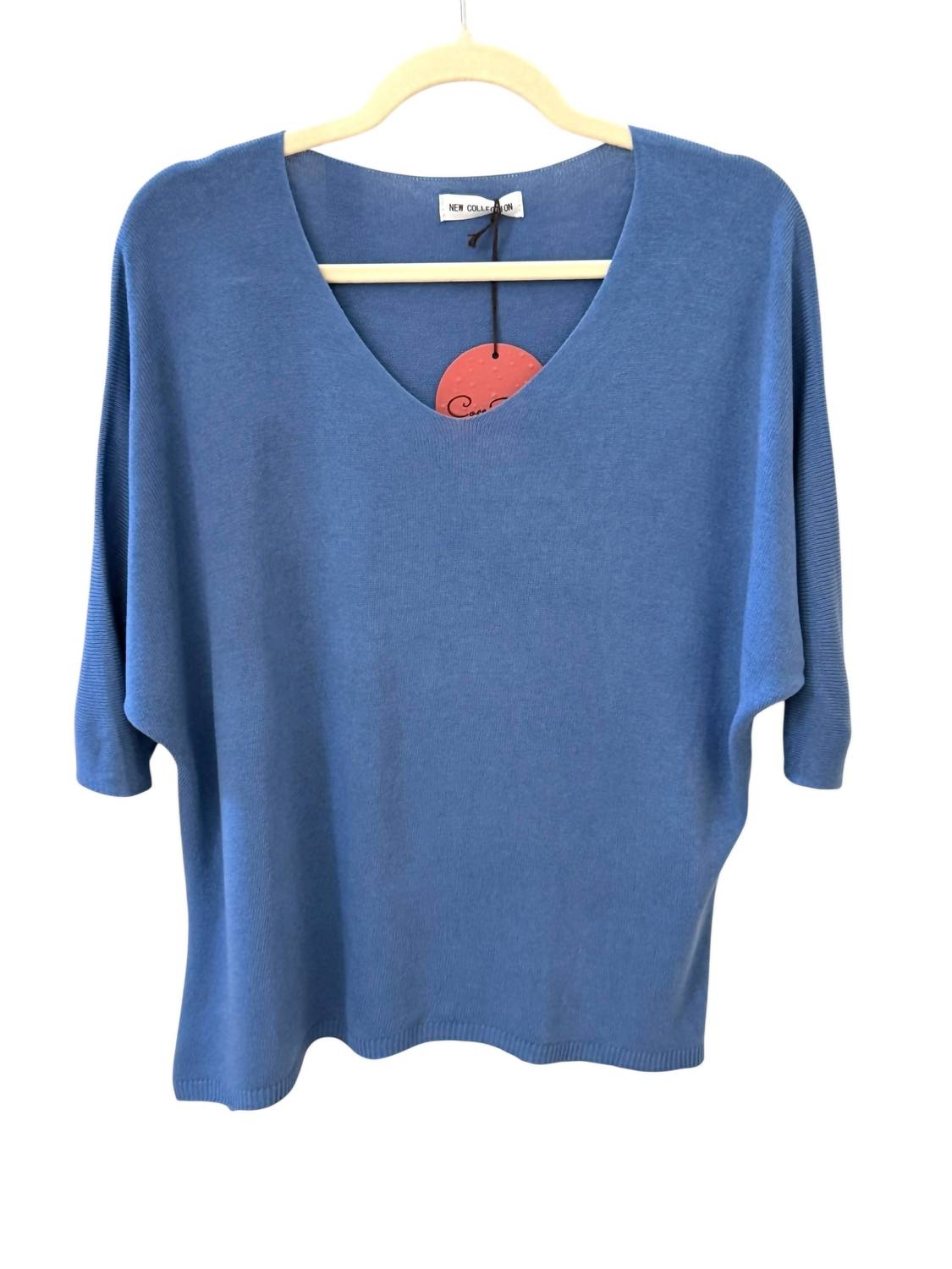 Cocco Bello - Women's Fine Knit Bat Sleeve Sweater