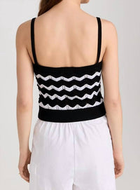 525 America - Izzie Chevron Stripe Bralette Tank