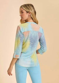 Fdj - Quarter Sleeve Henley Top