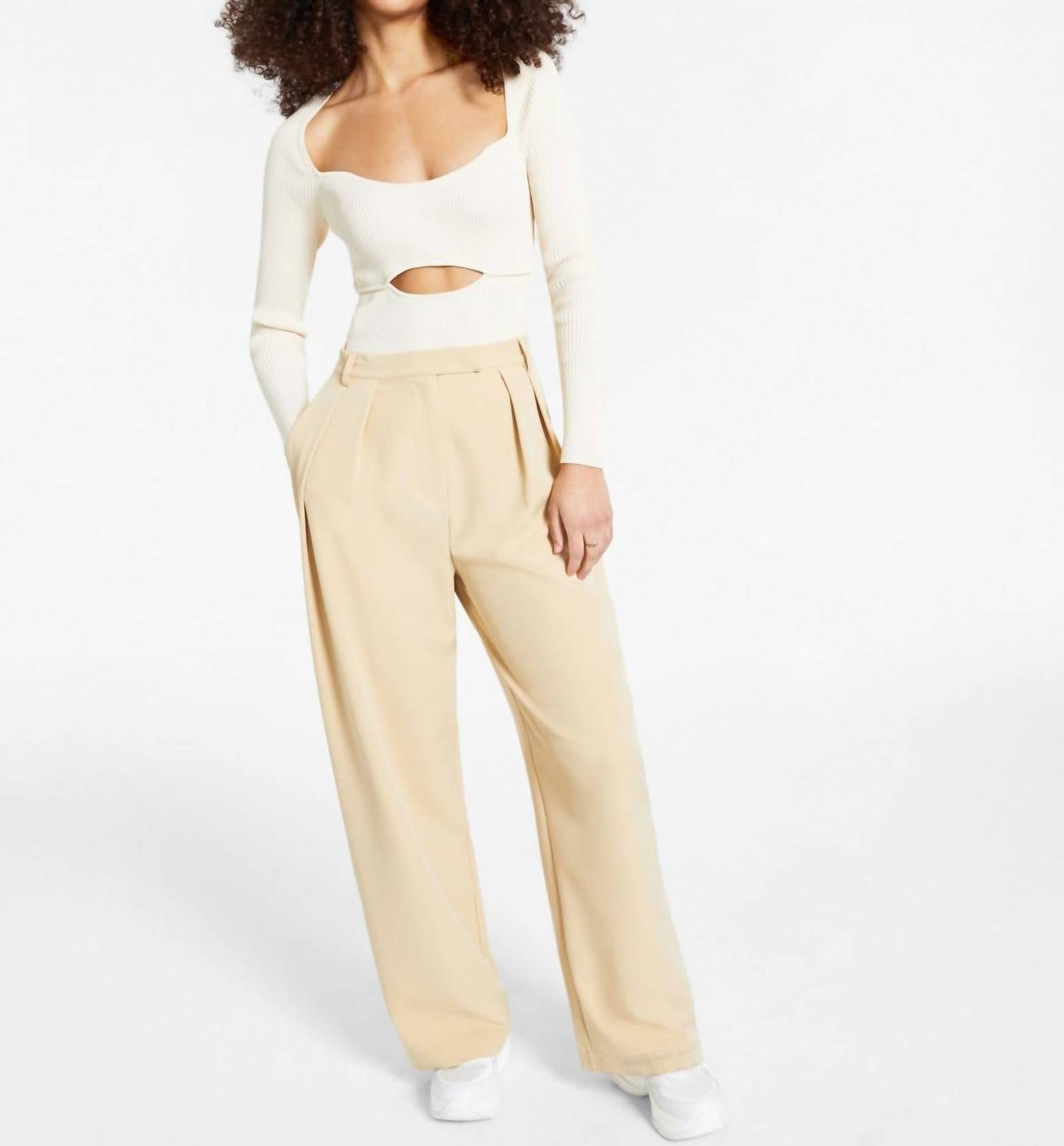 Leyden - Ribbed Cutout Bodysuit