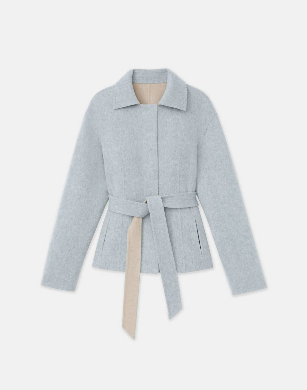 Lafayette 148 - Wool Cashmere Double Face Reversible Jacket