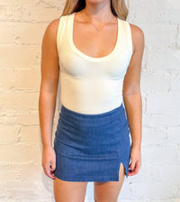 Sky To Moon - Cloud Walk Denim Mini Skirt