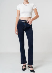 Noend - Cora Mid Rise Skinny Boot Jeans