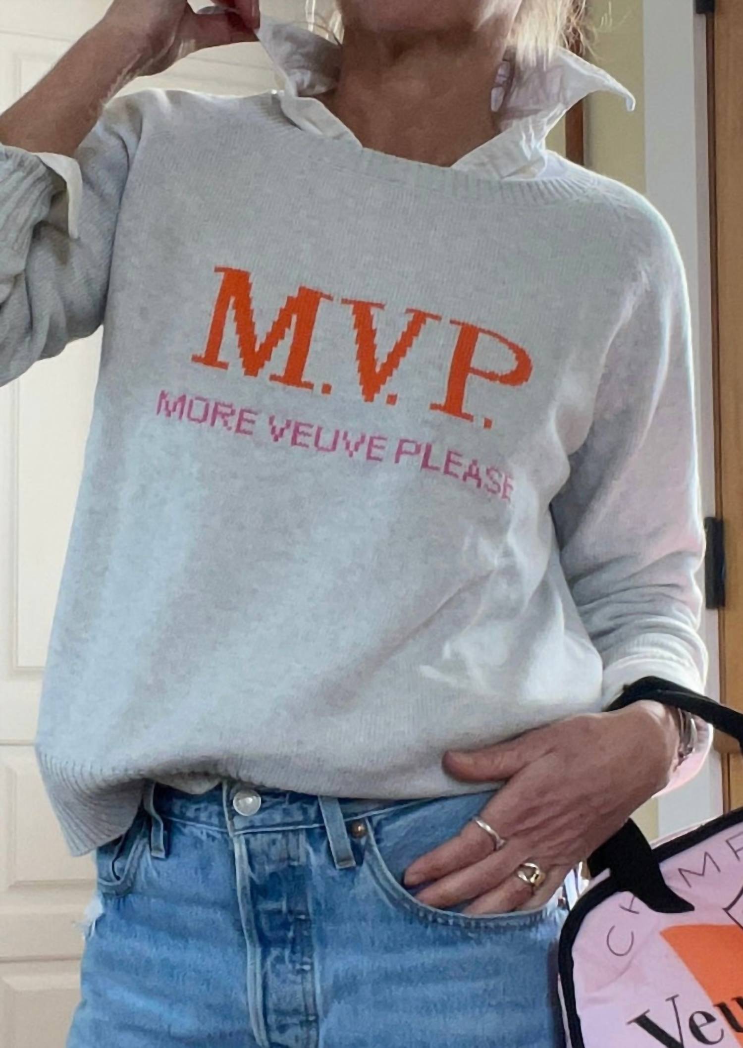 Pink Pineapple - More Veuve Please Sweater