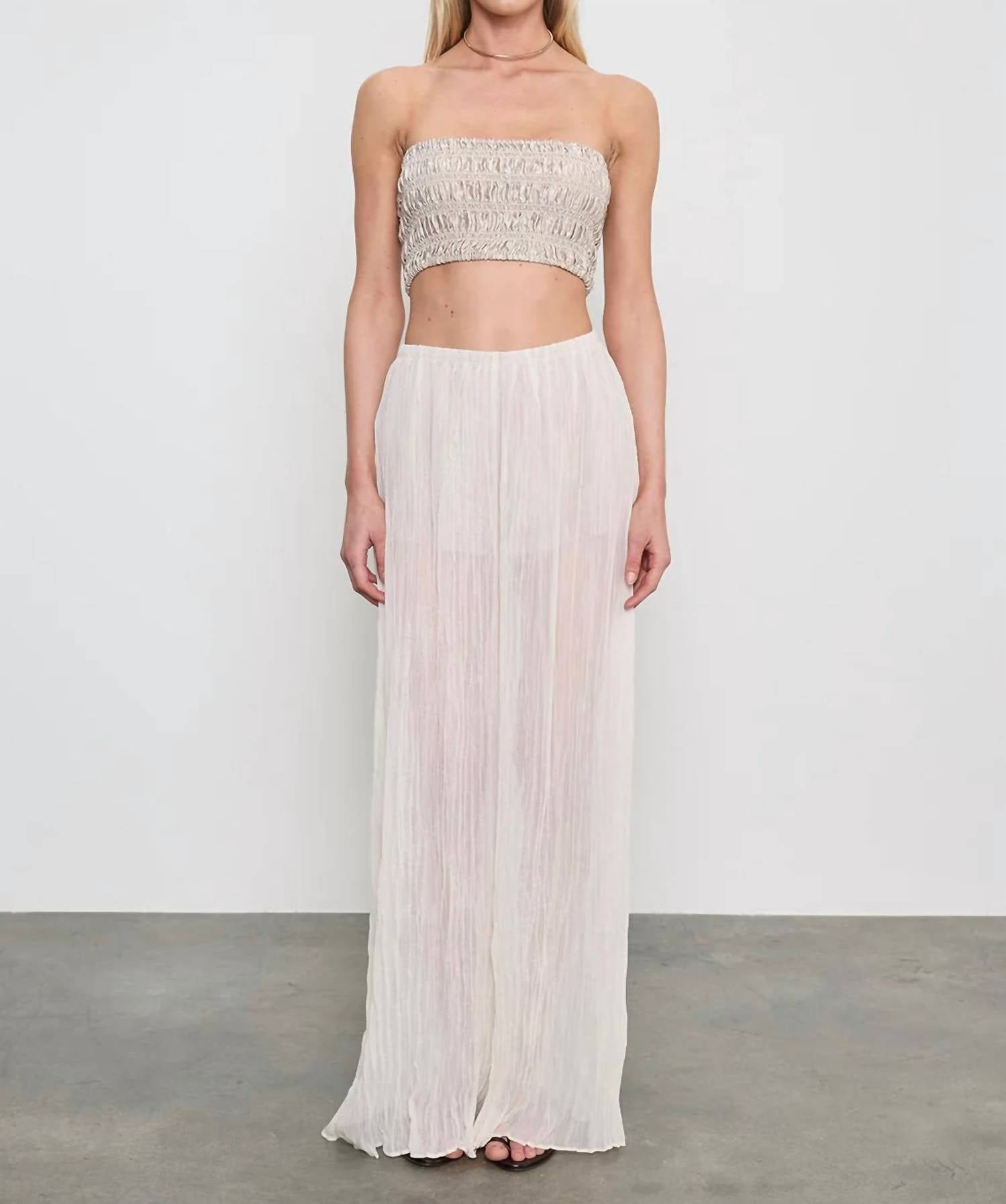 Enza Costa - Plisse Palazzo Pant