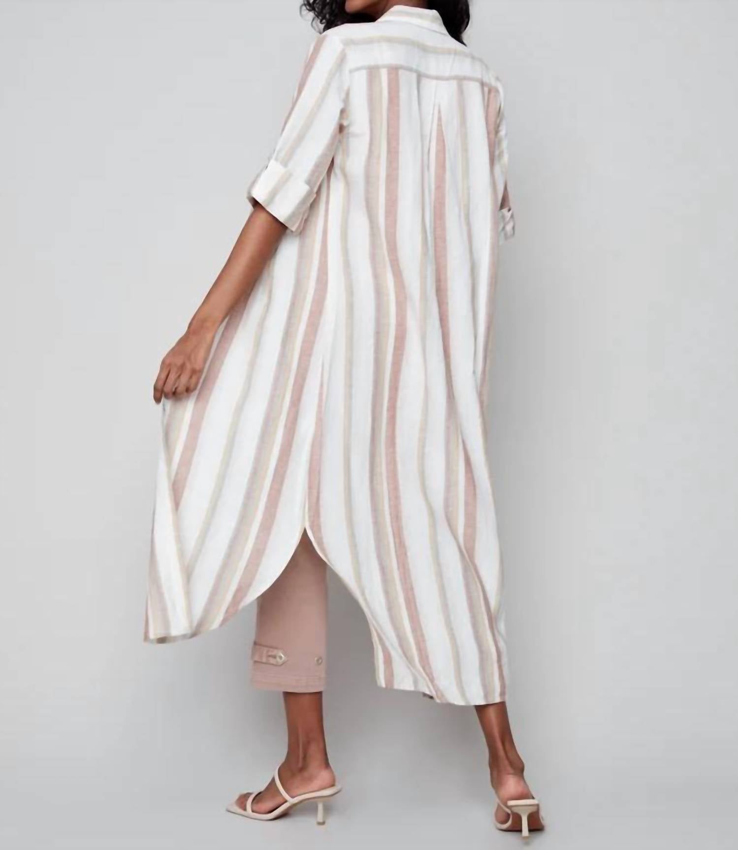 Charlie B - Verticle Stripe Duster Dress