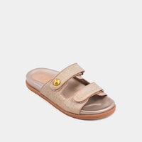 SHU SHOP Women's Blair Sandal in gold woven - women's sandal
