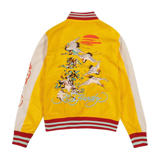 Ed Hardy - Women's Koi Cranes Souvenir Jacket