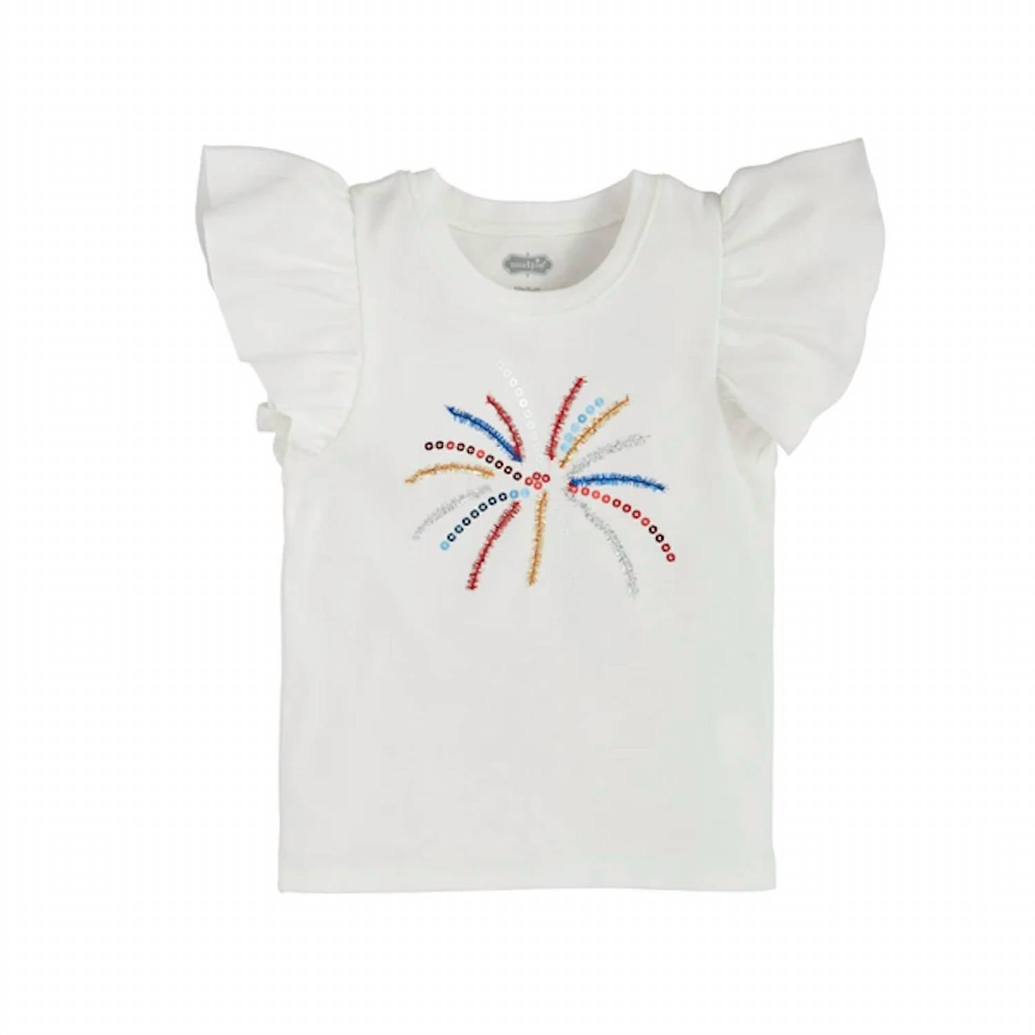 Mudpie - Kid's 4th Of July Tinsel Shirt