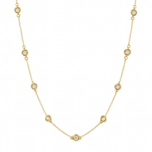 Diana M Jewels - Women's Diamonds By The Yard Necklace