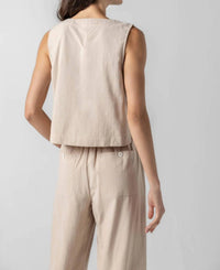 Lilla P - Cross Front Sleeveless Top