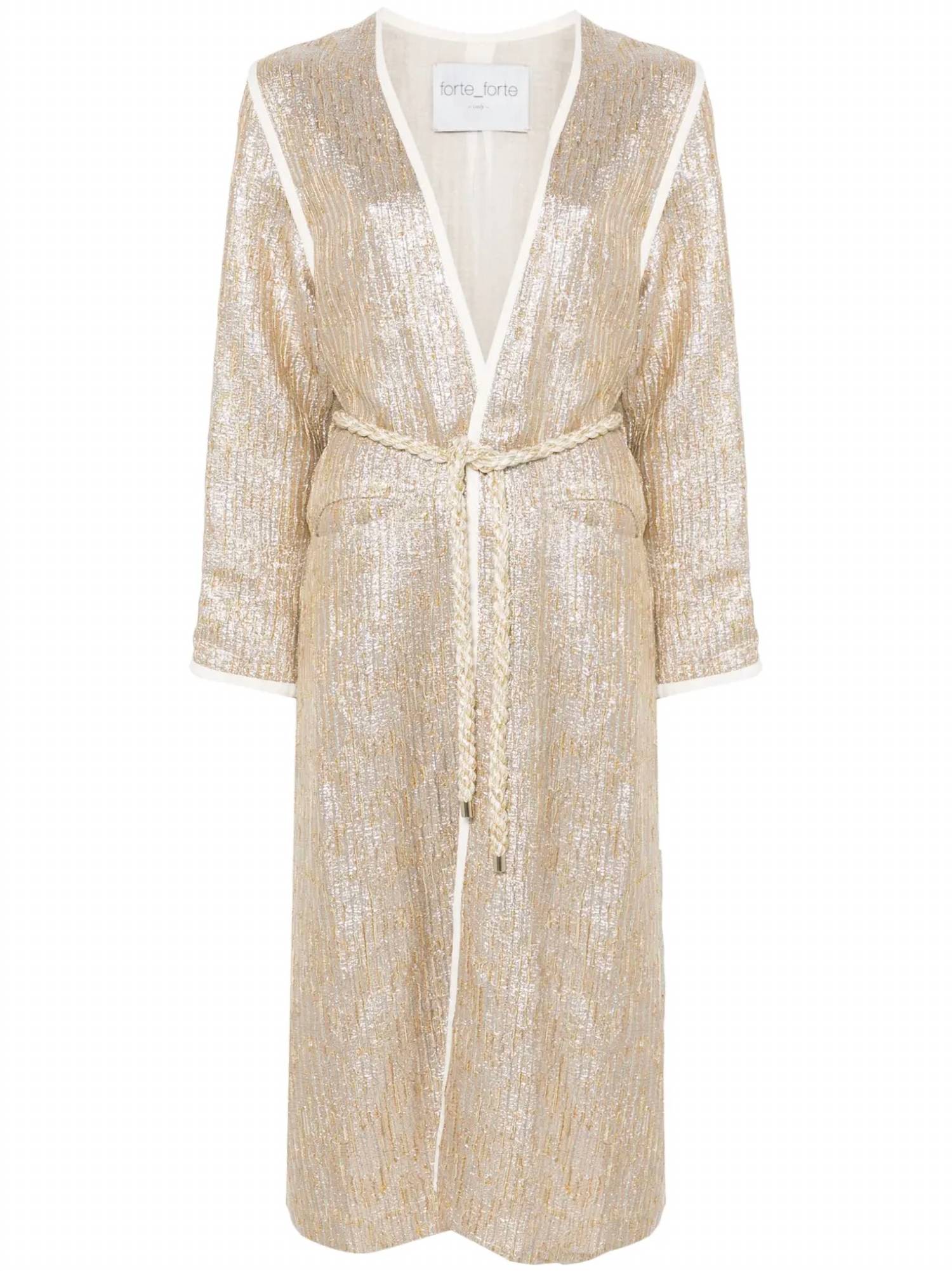 Forte Forte - Chic "twinkle" Lurex Jacquard Coat