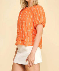 Pinch - Embroidered Detail Blouse Top
