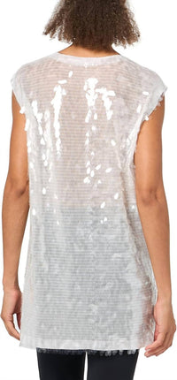 Norma Kamali - Sleeveless Bf Crewneck Top