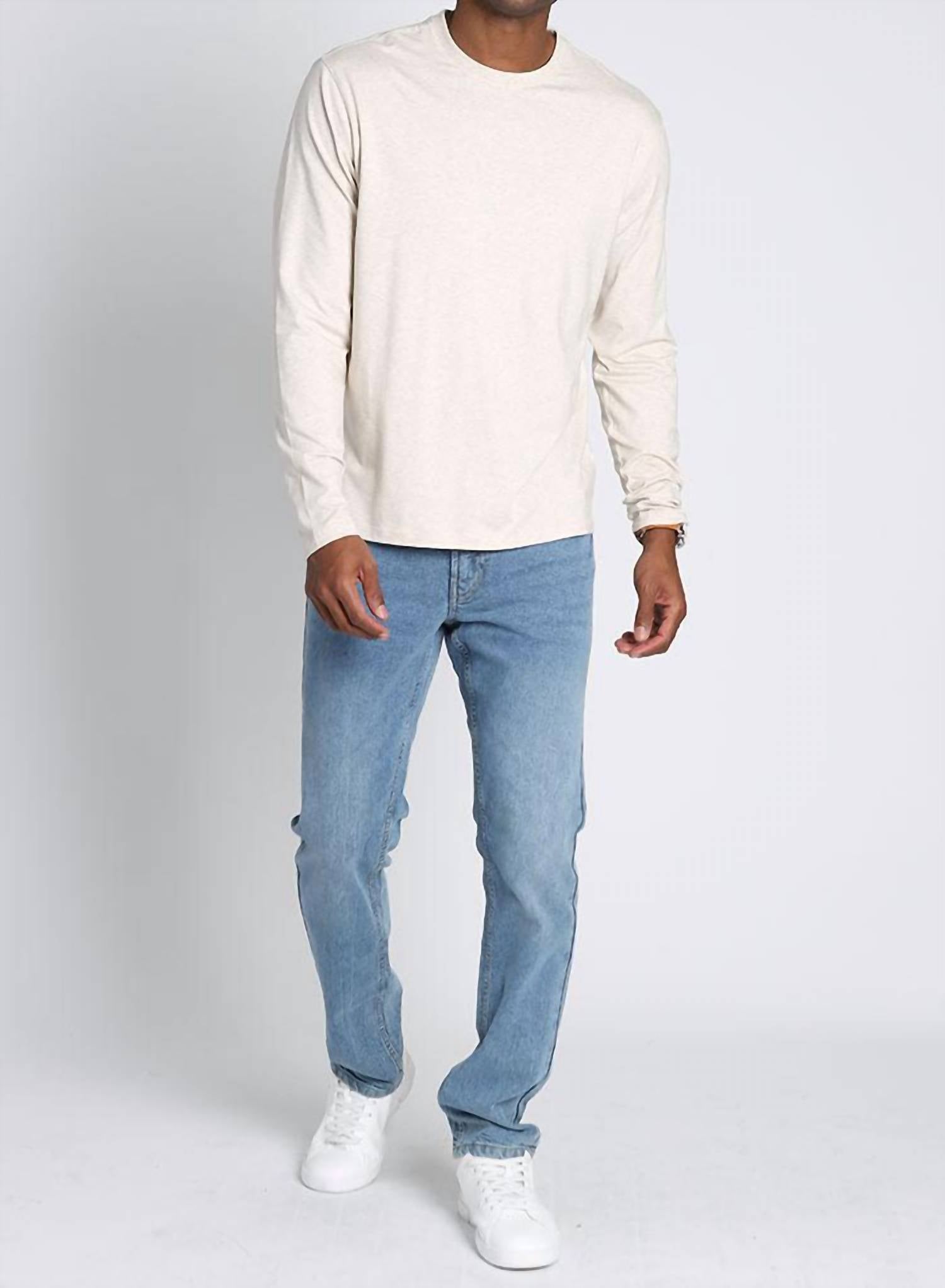 Jachs New York - Long Sleeve Cotton Modal Crewneck Sweatshirt