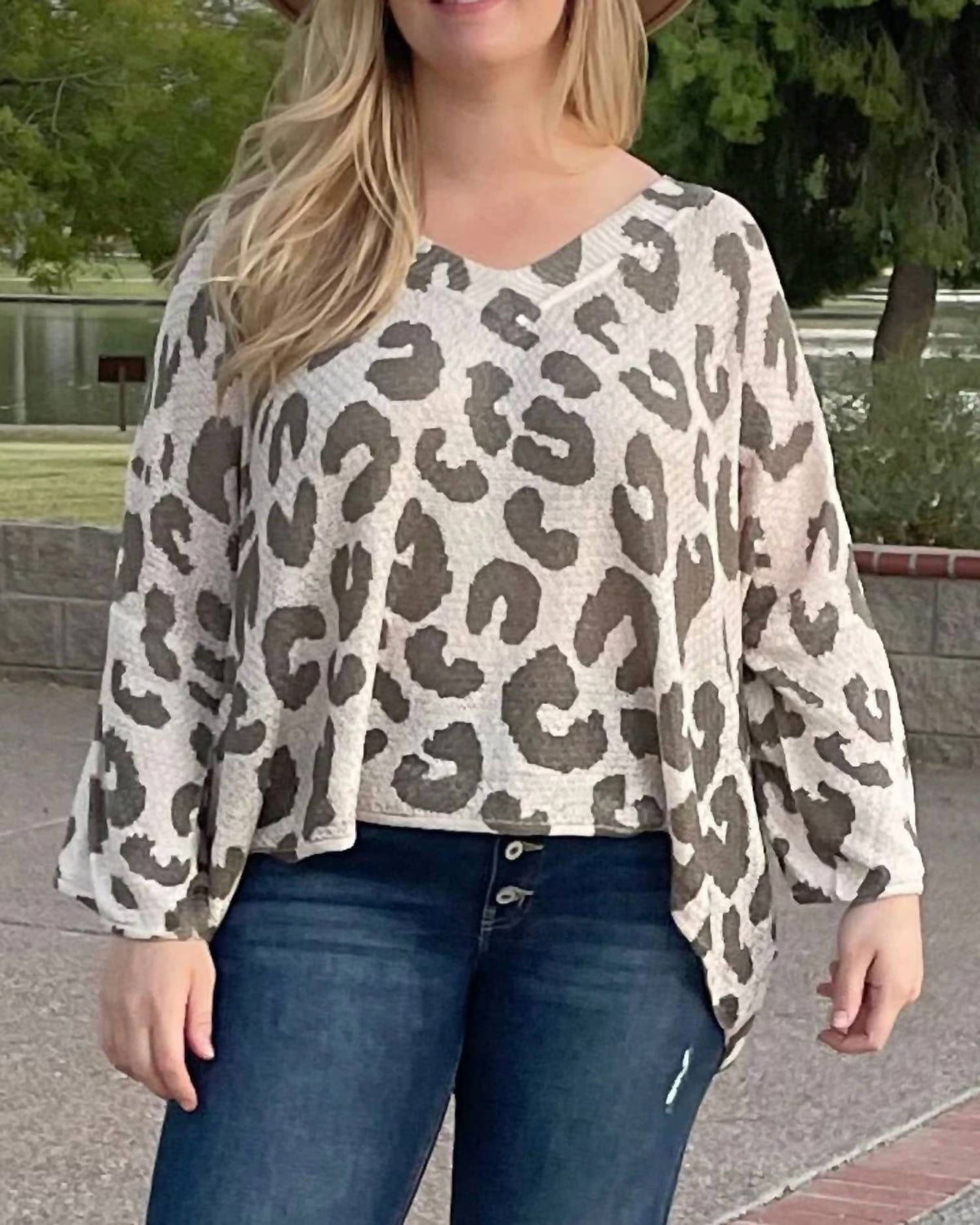 Pol - Mesh With V-neckline Sweater