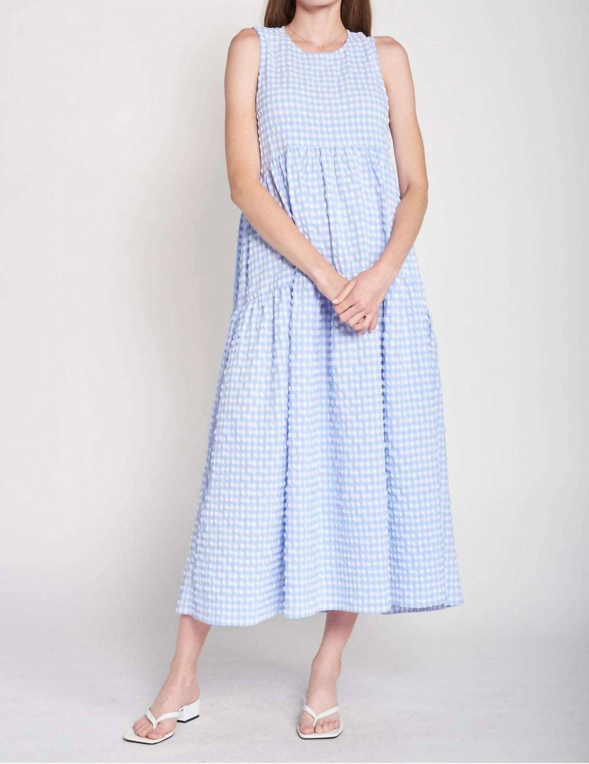 En Saison - Format Gingham Midi Sundress