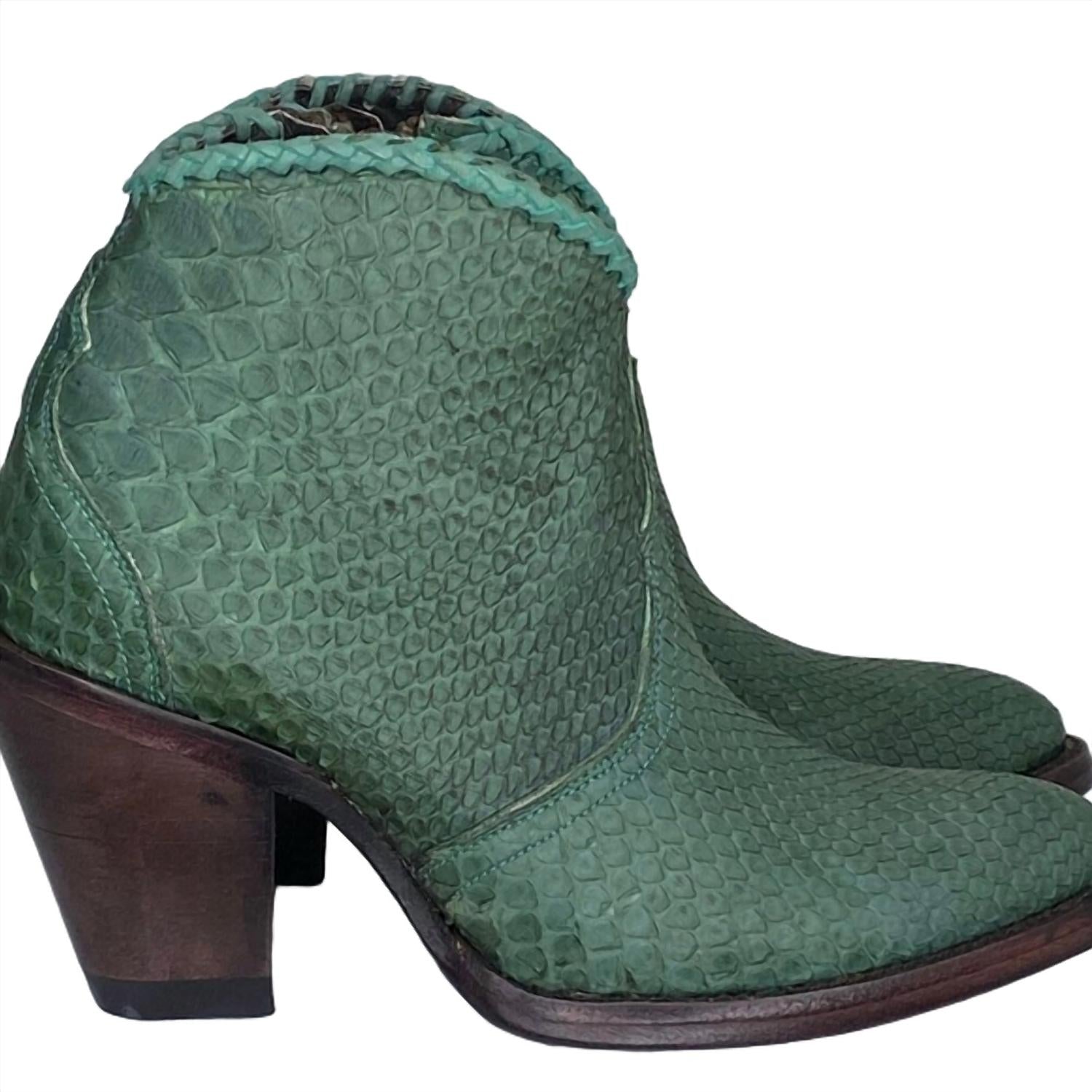 Allens Boots Women's Kyra Boots in green 1 - women's shoe