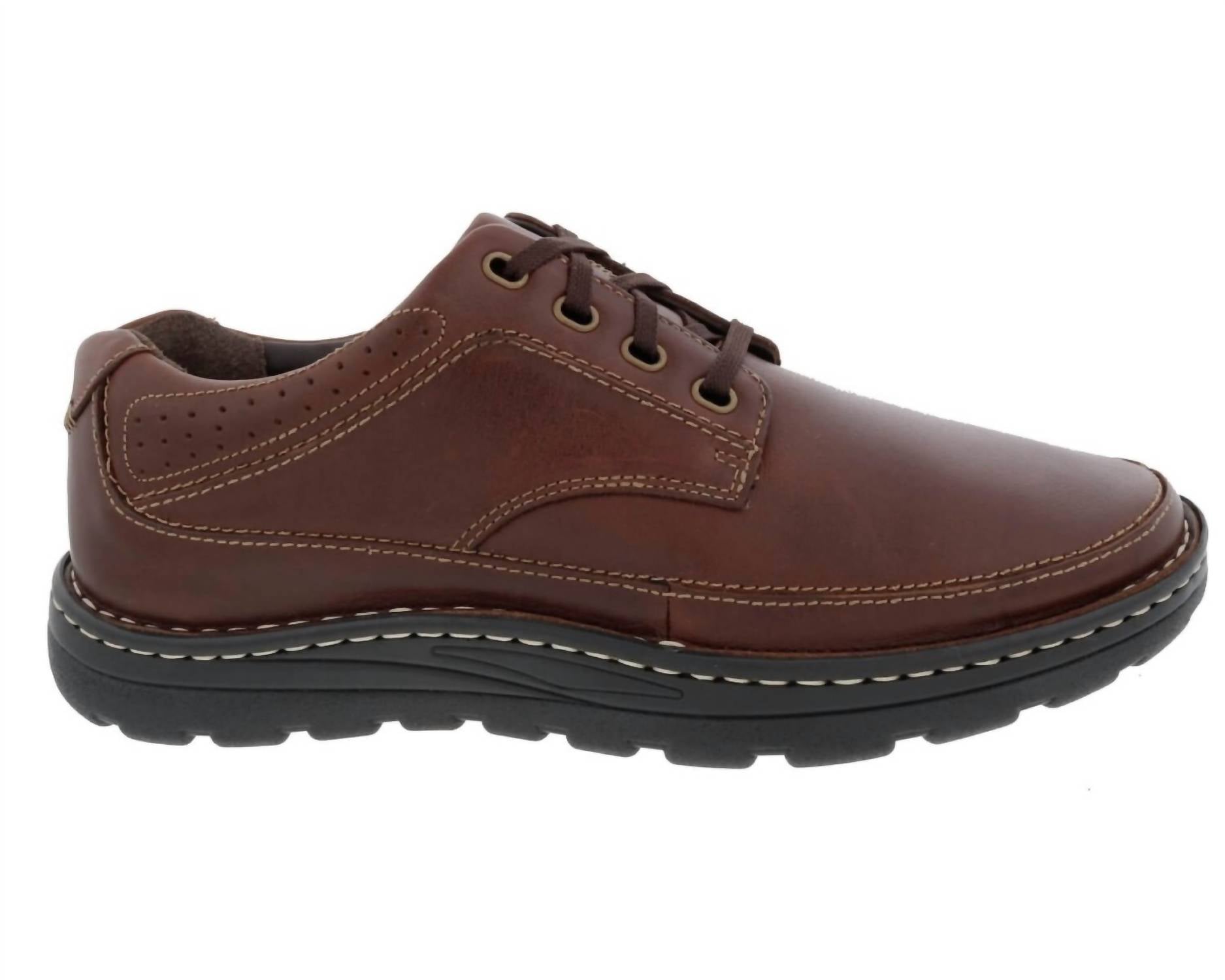 DREW Men's Toledo Ii Casual Oxford Shoe in brandy leather - men's shoe