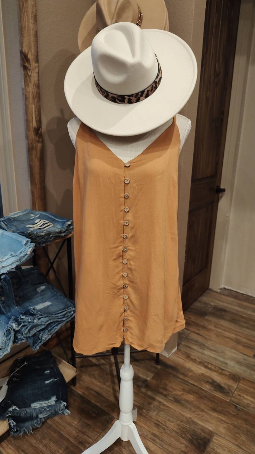 Style Rack - Women's Buttoned Mini Dress