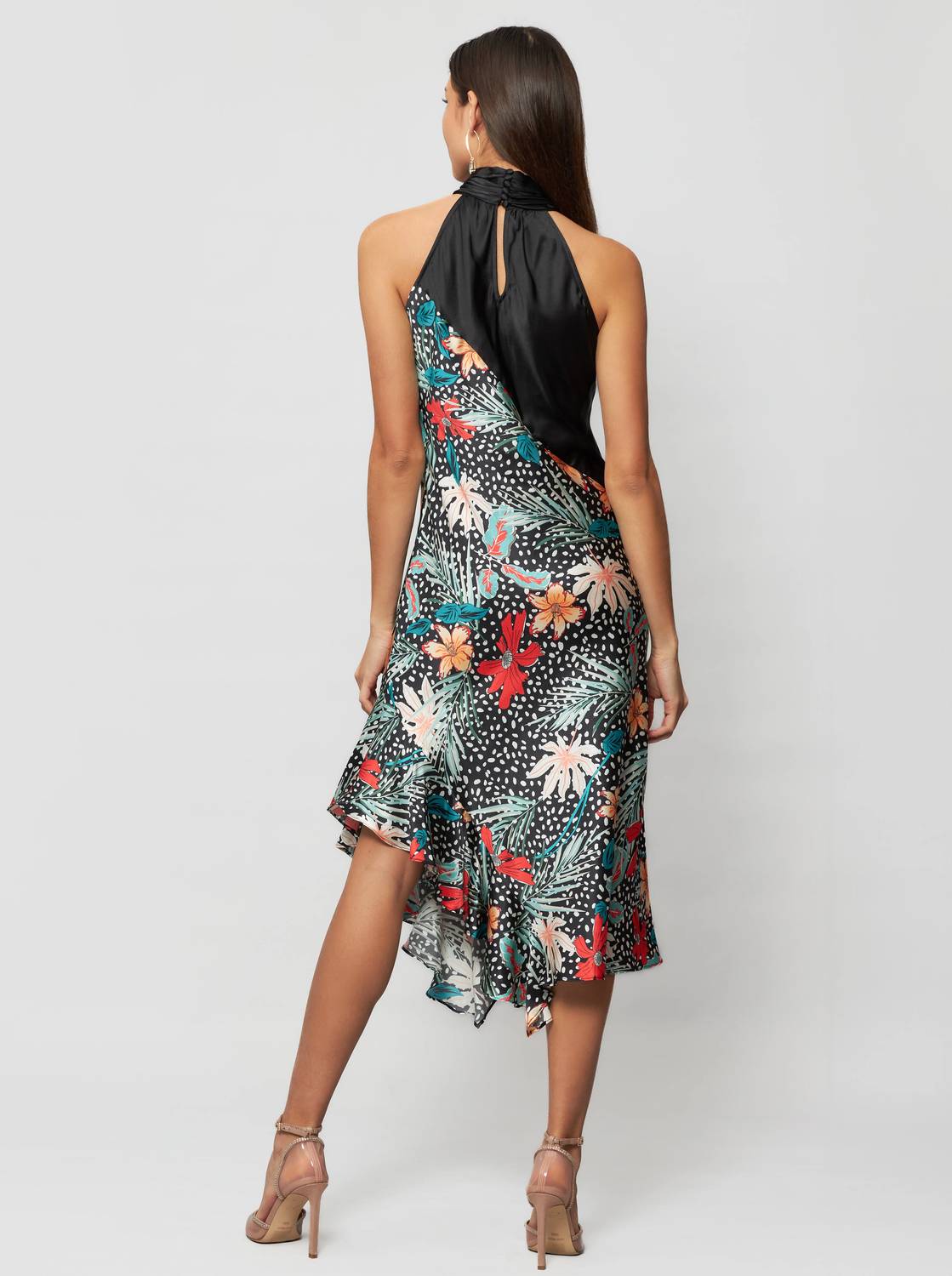 Solgo Atelier - Yera Halter Silk Midi Dress