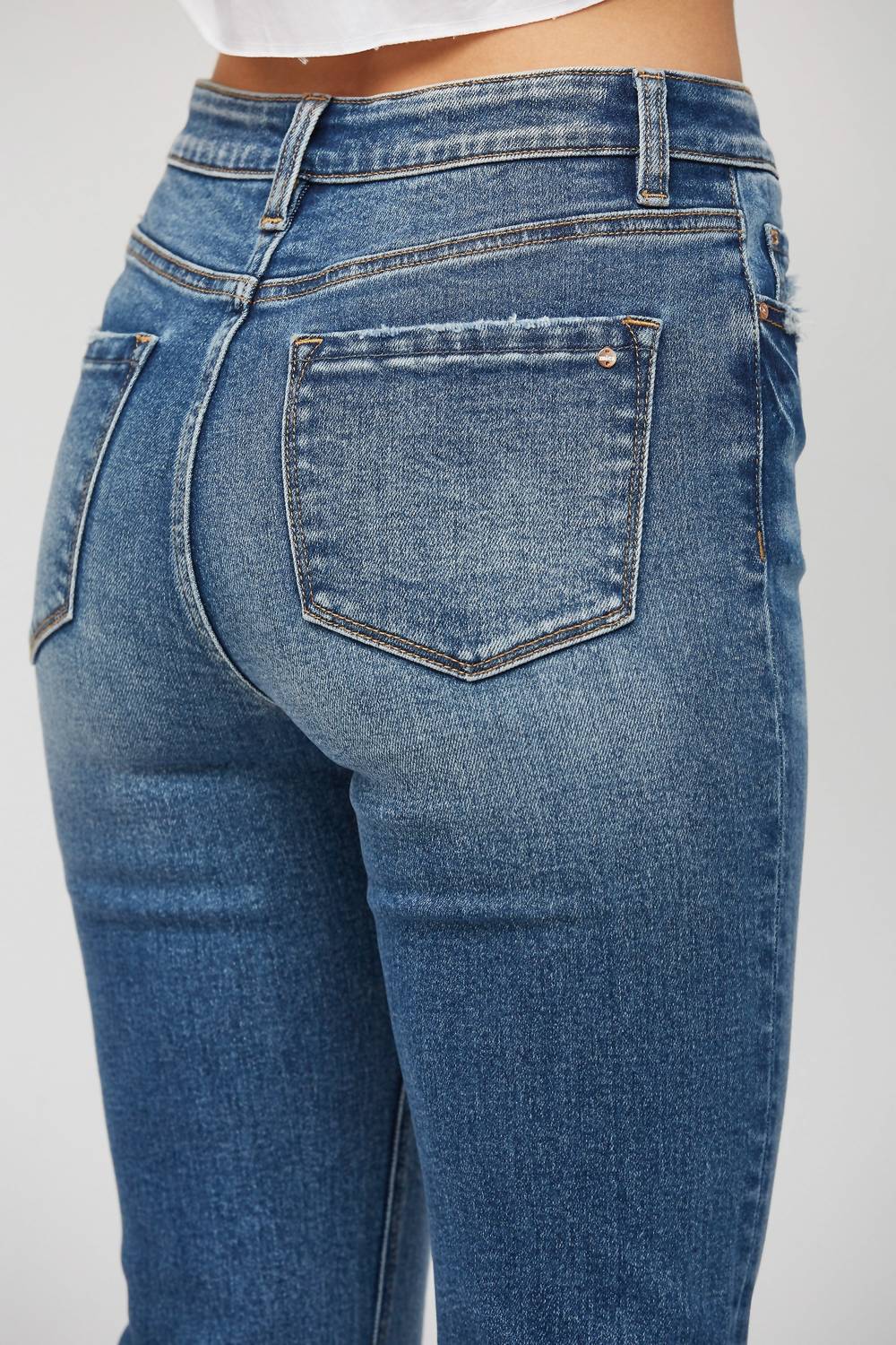 Mica Denim - Super High Rise Straight Leg Jeans