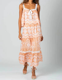 Miguelina - Kaila Floating Flower Voile Embroidery Tank