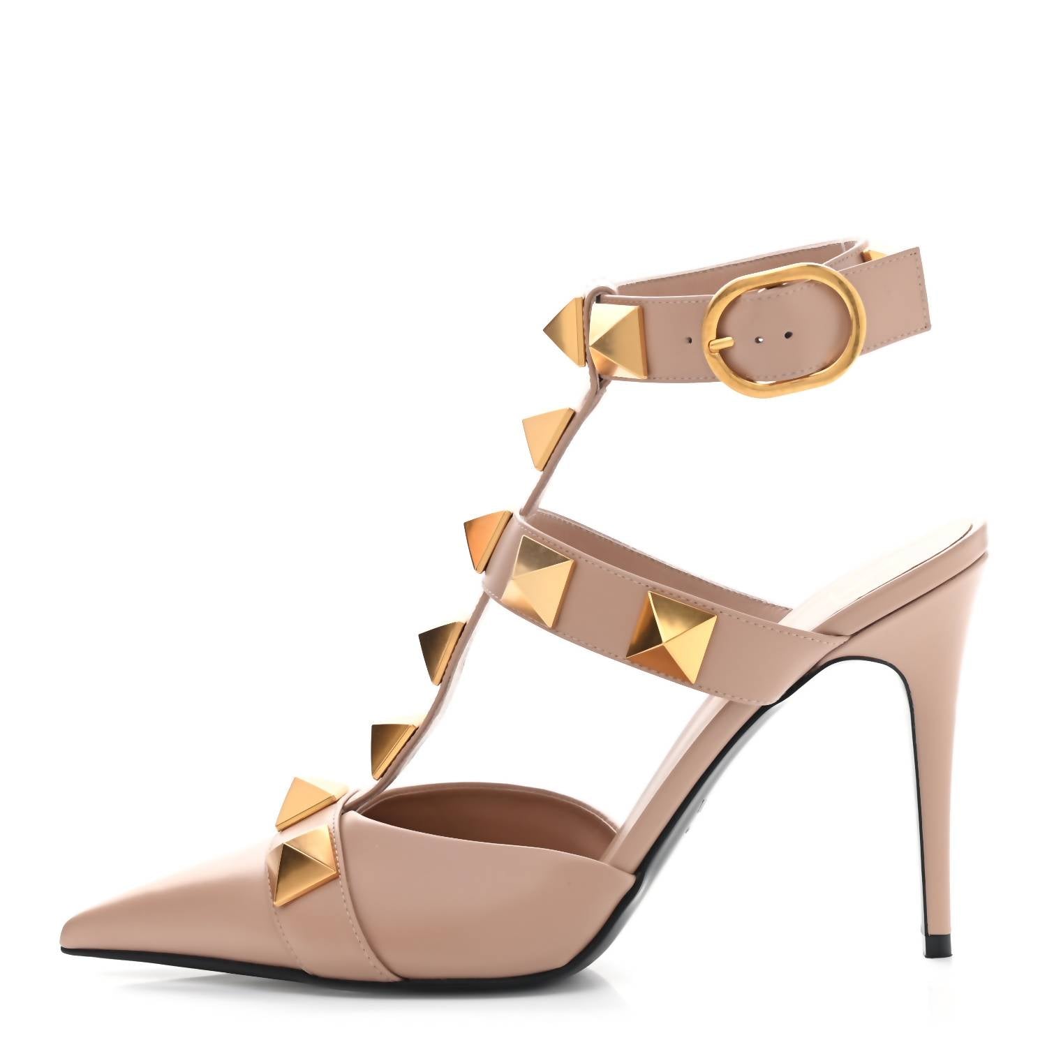 Valentino Garavani - Women's Roman Stud Leather Ankle Strap Pump