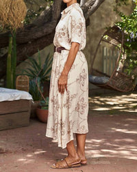 Paparazzi - Embroidered Top And Skirt Set