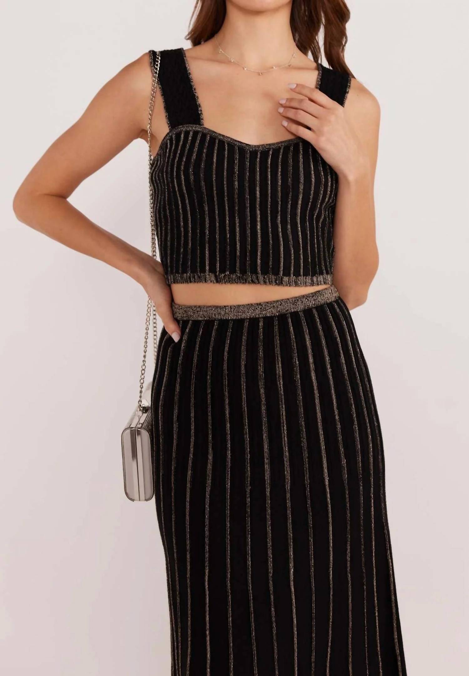 Minkpink - Celia Lurex Striped Top