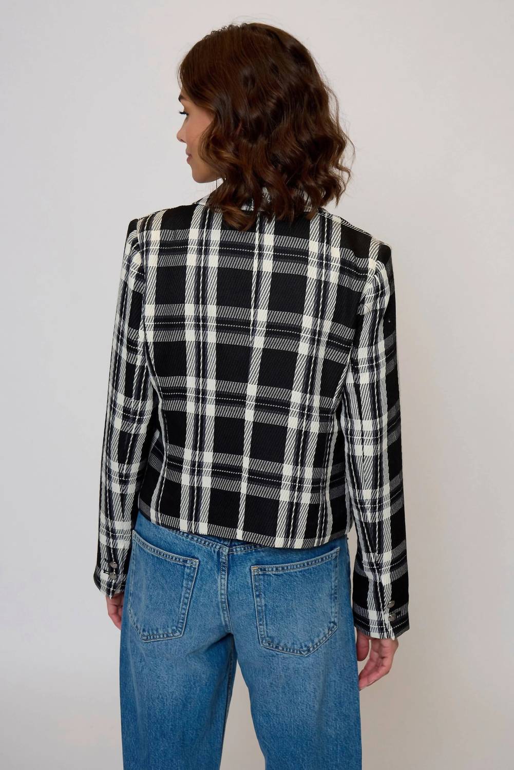 Central Park West - Cropped Plaid Jacket