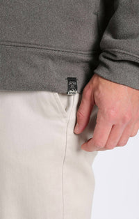 Jachs New York - Sherpa Lined Ultra Soft Ribbed Hooded Henley Sweatshirt