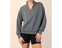 Rae Mode - Scuba Luxe Half Zip Jacket - Plus