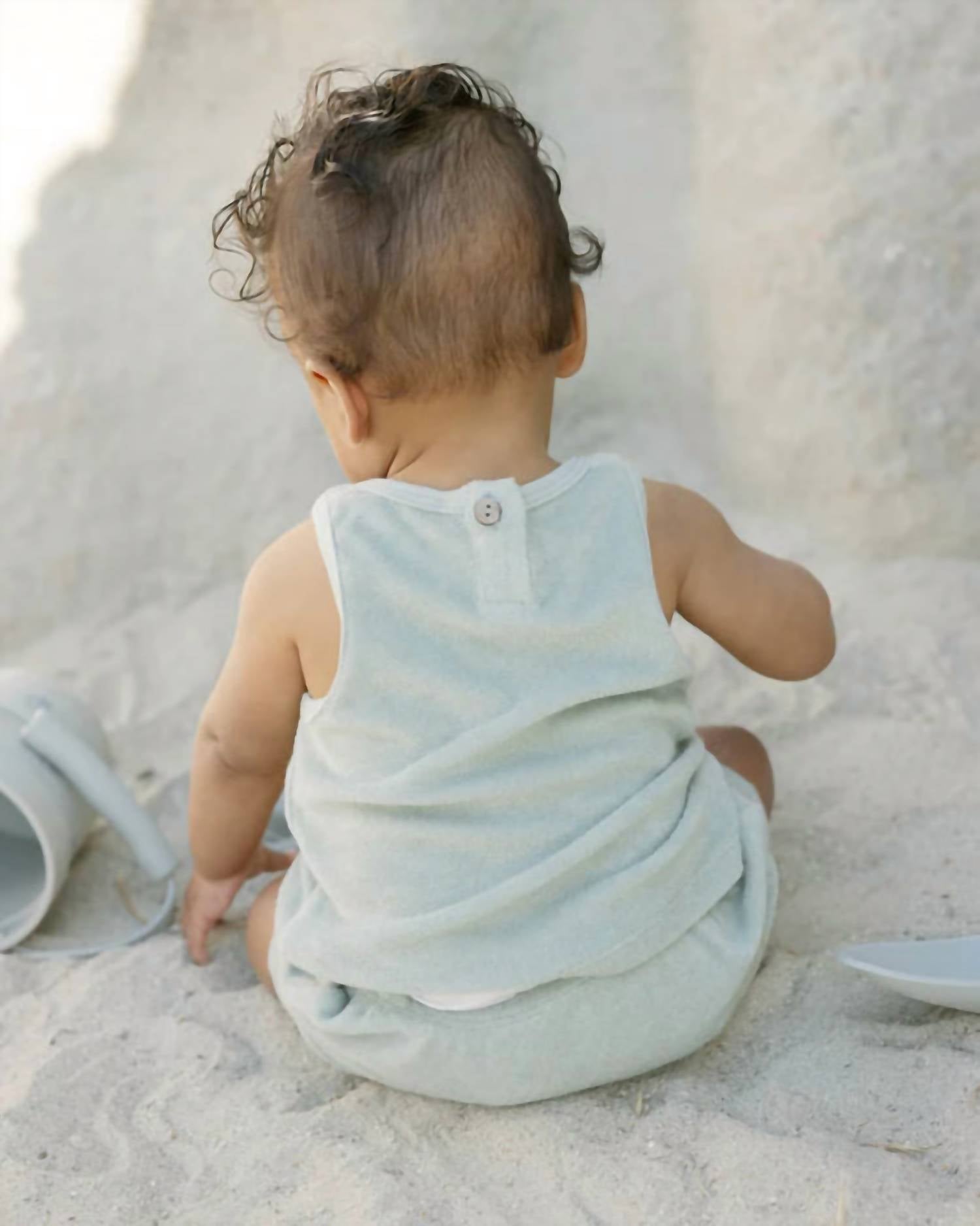 Quincy Mae - Boys' Terry Tank And Short Set