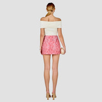 Endless Rose - Floral Sequins Mini Skirt