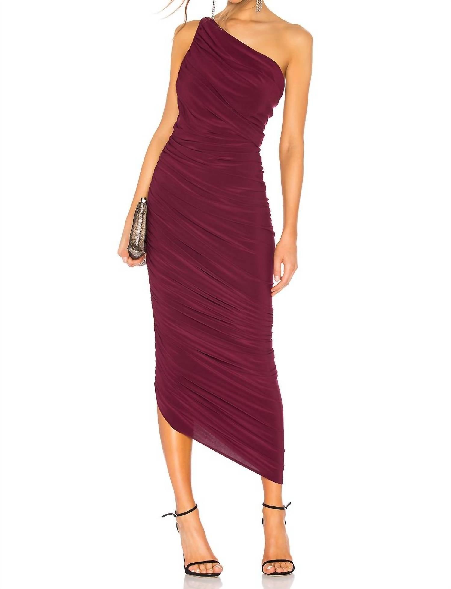 NORMA KAMALI Diana Gown in purple - women's dress